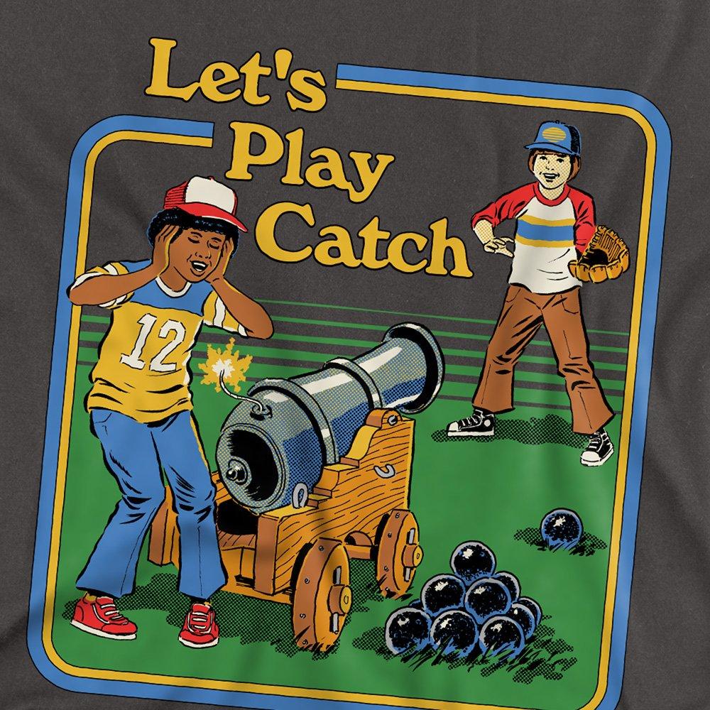 Charcoal - Steven Rhodes - Steven Rhodes LetS Play Catch Long Sleeve T-Shirt - 2