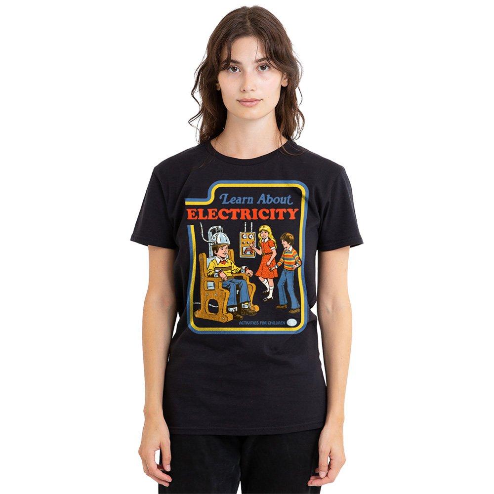 Black - Steven Rhodes - Steven Rhodes Learn About Electricity T Shirt Bla - 1