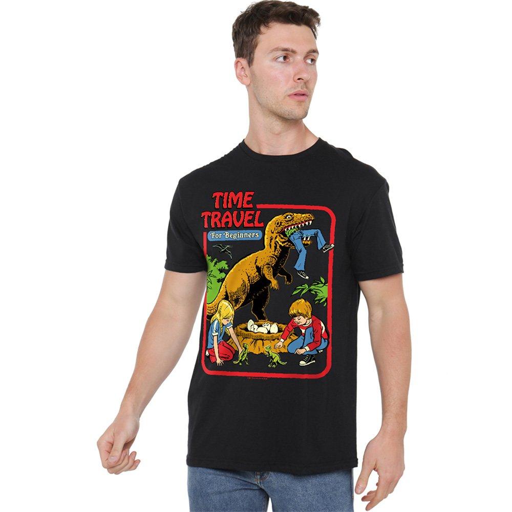 Black - Steven Rhodes - Steven Rhodes Time Travel T-Shirt Black - 1