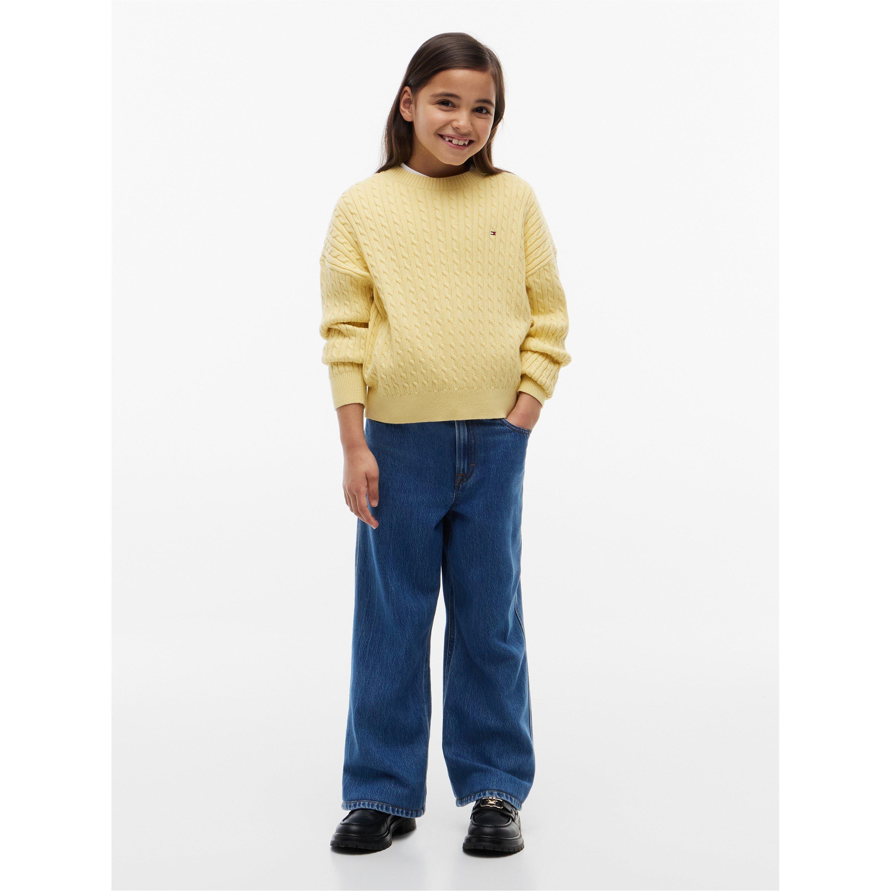 Denim 1A4 - Tommy Hilfiger - Kids' Wide Leg Jeans - 4