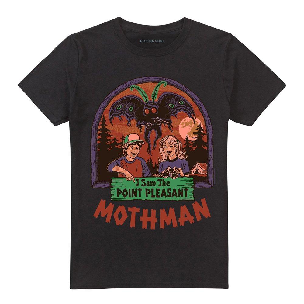 Black - Steven Rhodes - Steven Rhodes I Saw The Mothman T-Shirt Black - 4