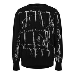 Nahmias X Kodak Black Knit Lyric Crewneck
