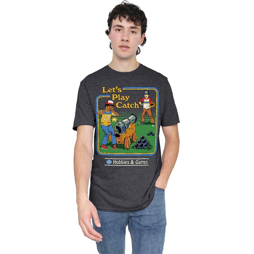 Charcoal - Steven Rhodes - Steven Rhodes LetS Play Catch Tee Charcoal - 1
