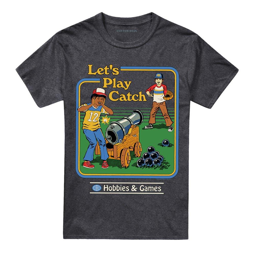 Charcoal - Steven Rhodes - Steven Rhodes LetS Play Catch Tee Charcoal - 4