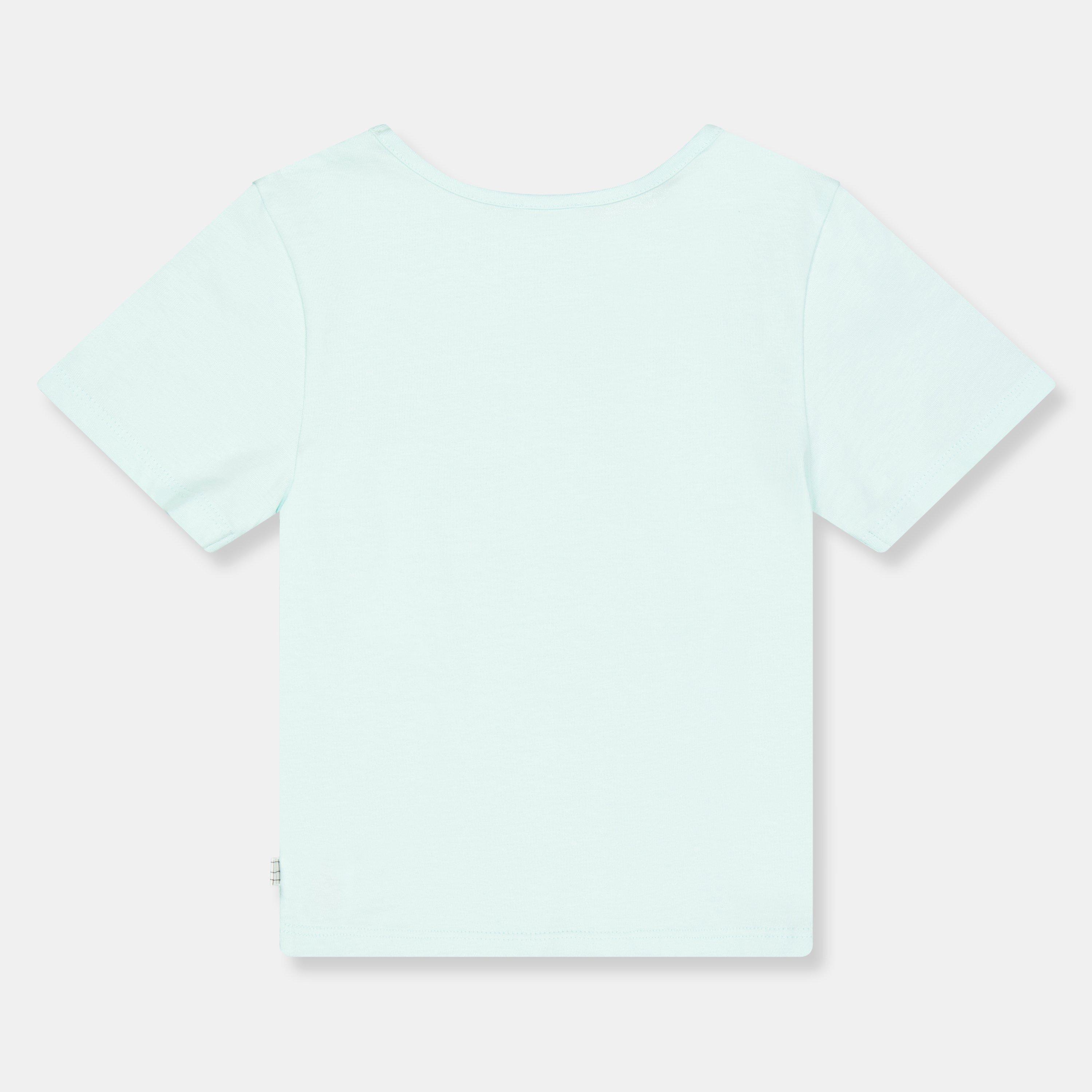 Sea Green - Carrement Beau - Kids' Short-Sleeve Regular Fit T-Shirt - 2