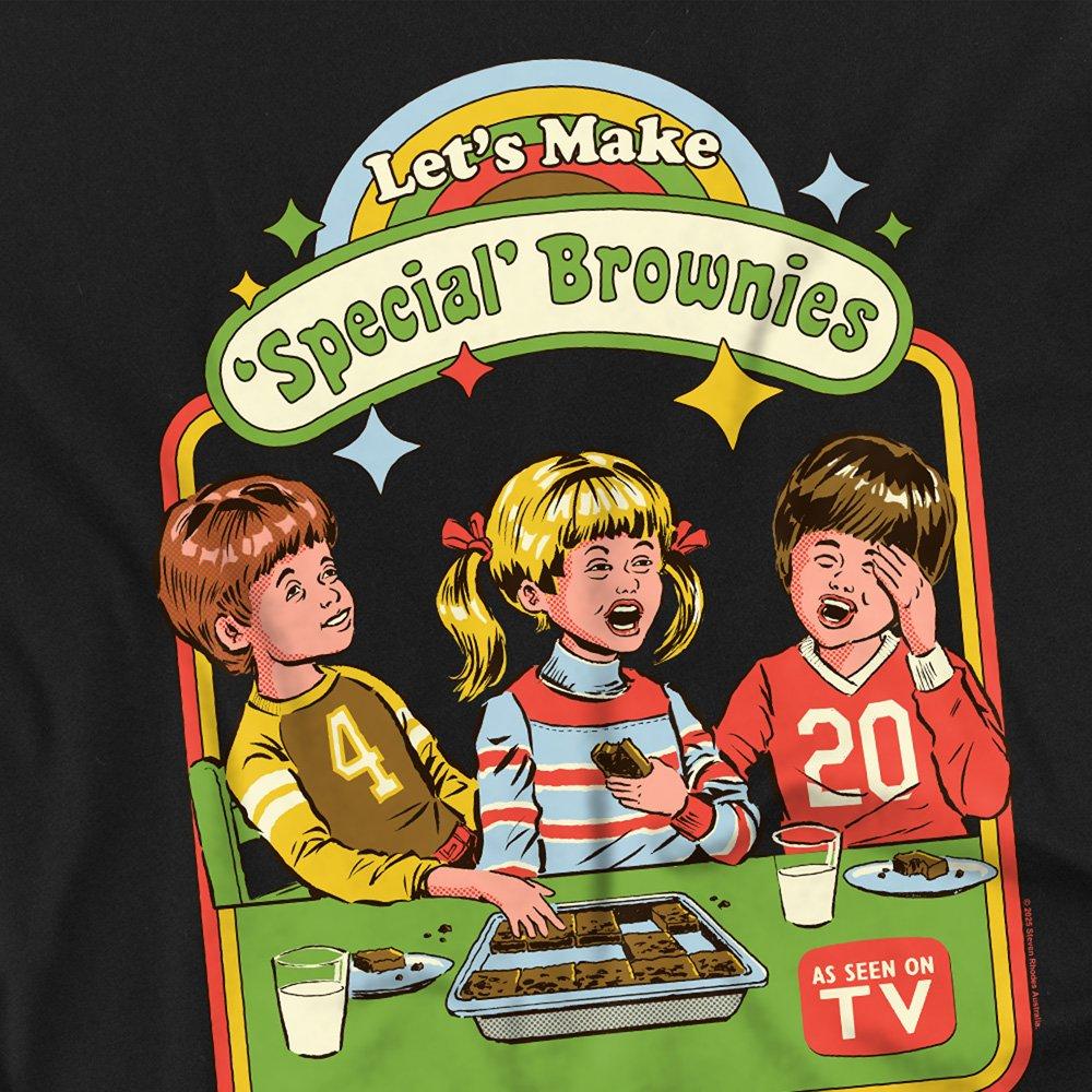 Black - Steven Rhodes - Steven Rhodes LetS Make Brownies T-Shirt Black - 2