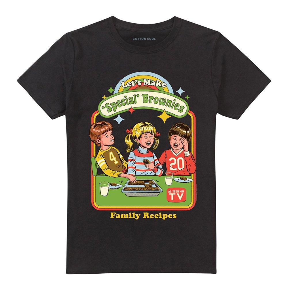 Black - Steven Rhodes - Steven Rhodes LetS Make Brownies T-Shirt Black - 4
