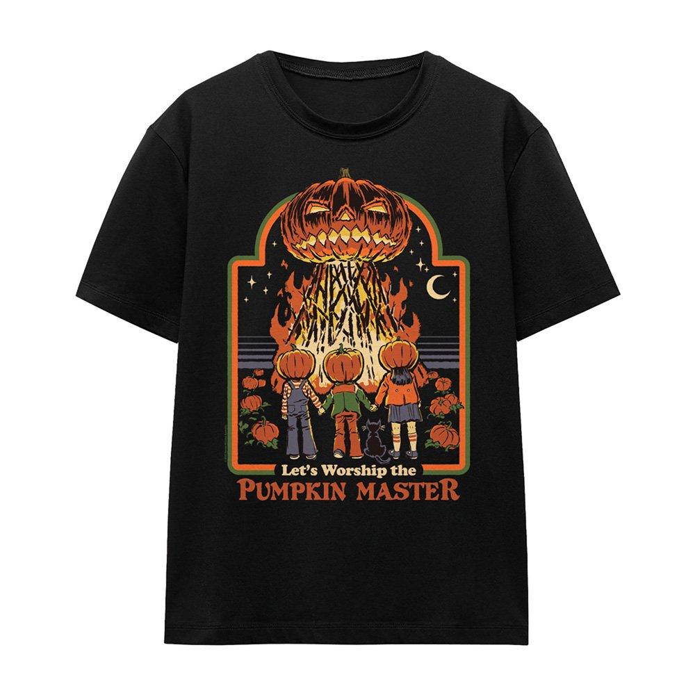 Black - Steven Rhodes - Steven Rhodes Pumpkin Master T Shirt Black - 4