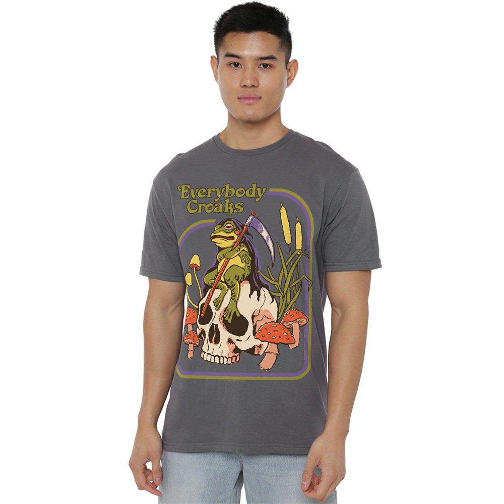 Charcoal - Steven Rhodes - Steven Rhodes Everybody Croaks T-Shirt Charcoal - 1