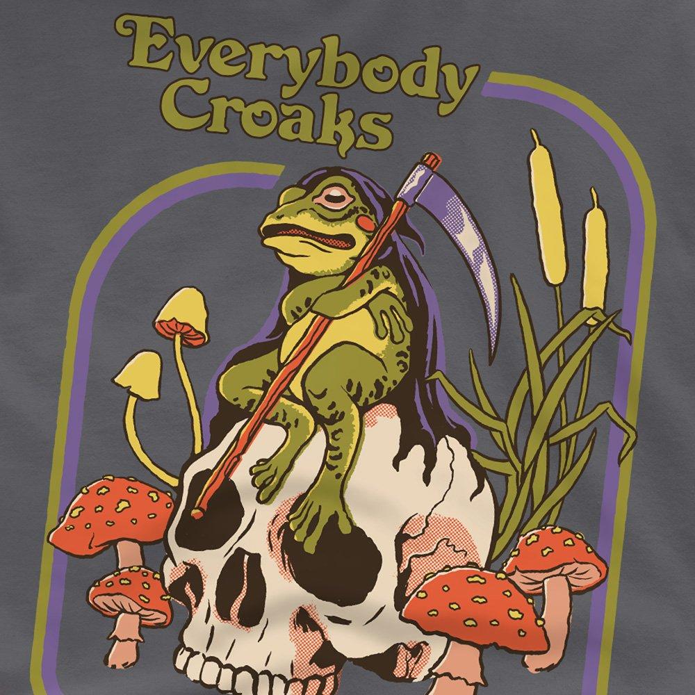 Charcoal - Steven Rhodes - Steven Rhodes Everybody Croaks T-Shirt Charcoal - 2