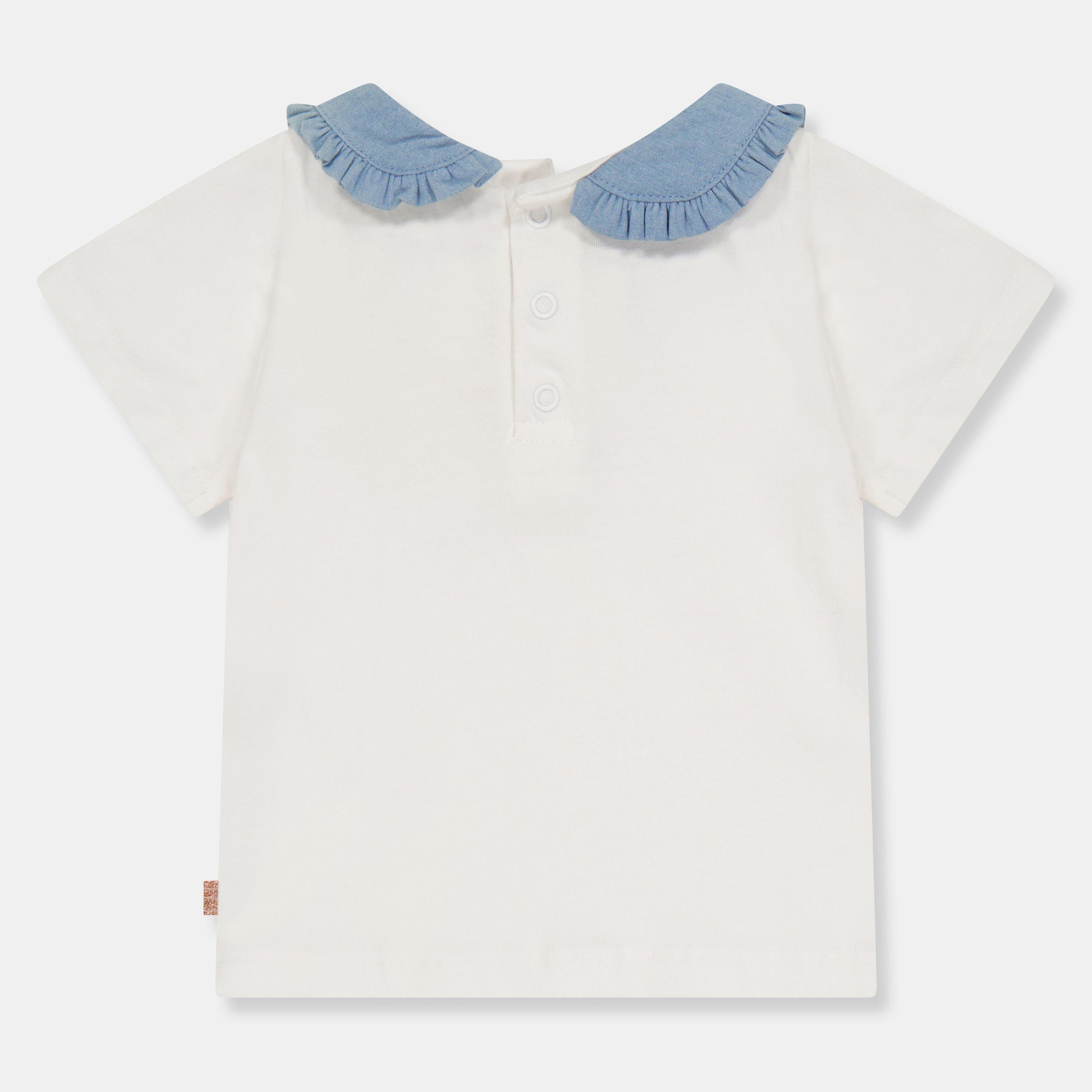 White Blue - Carrement Beau - Kids' Short-Sleeve Regular Fit T-Shirt - 2