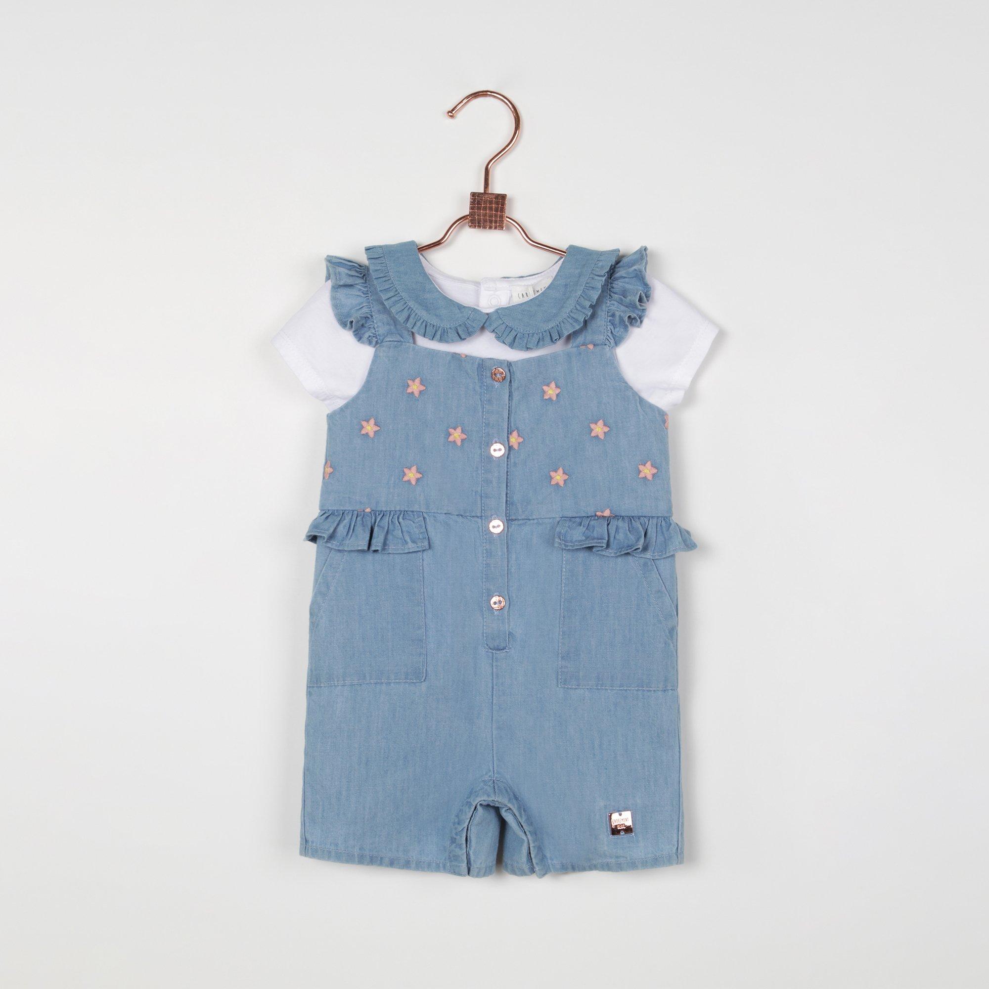 White Blue - Carrement Beau - Kids' Short-Sleeve Regular Fit T-Shirt - 3