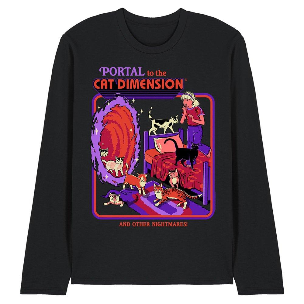 Steven Rhodes Steven Rhodes Cat Dimension Long Sleeve T-Shirt B