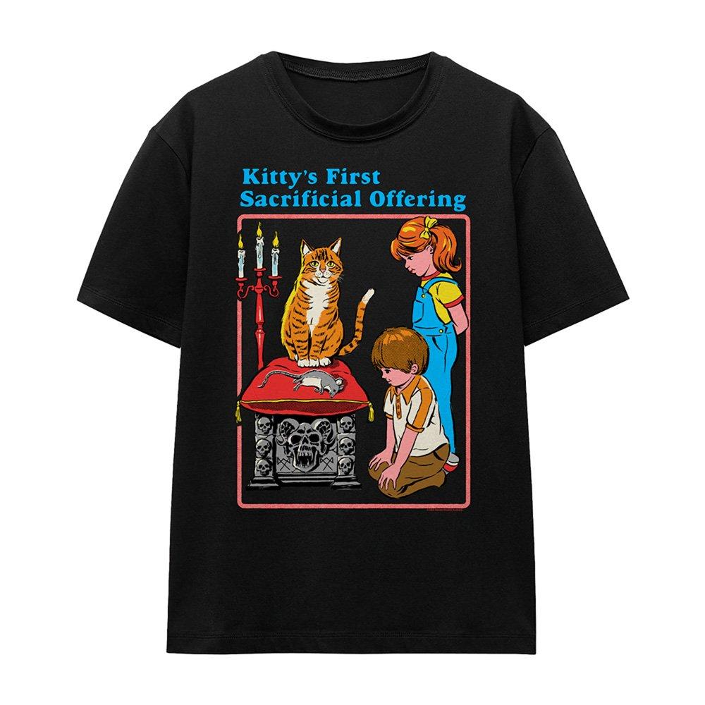 Black - Steven Rhodes - Steven Rhodes Kittys First Offering T Shirt Black - 4