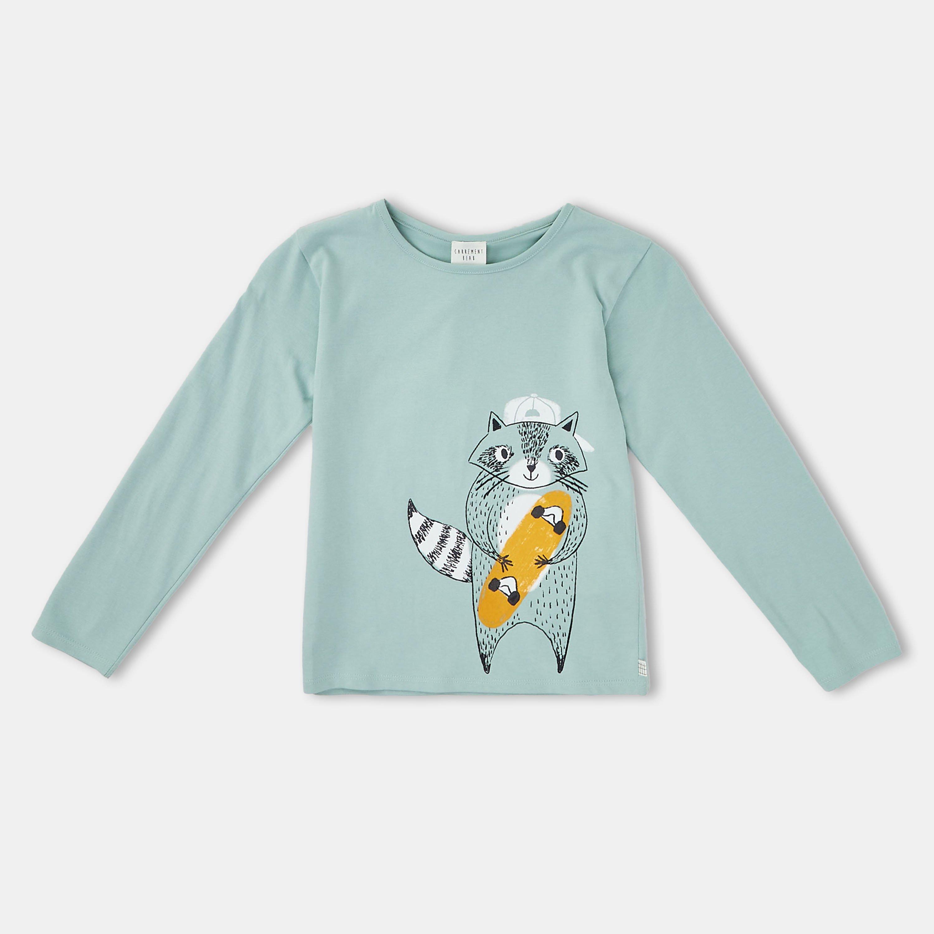 Sea Green - Carrement Beau - Kids' Regular Fit T-Shirt - 1