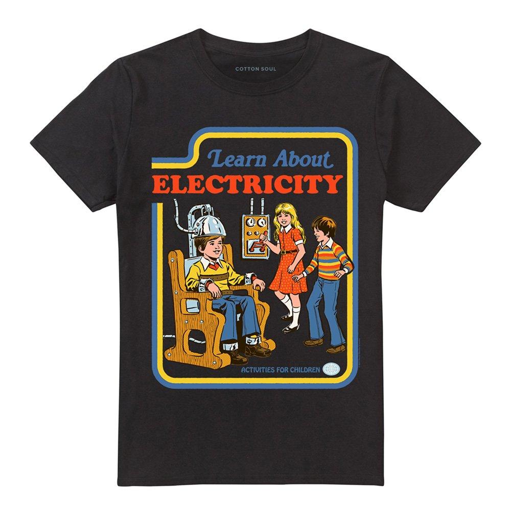 Black - Steven Rhodes - Steven Rhodes Learn About Electricity T-Shirt Bla - 4