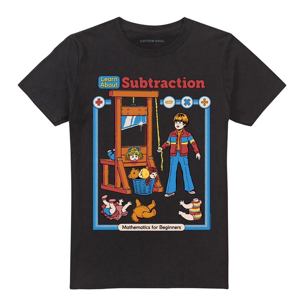 Black - Steven Rhodes - Steven Rhodes Learn About Subtraction T-Shirt Bla - 4