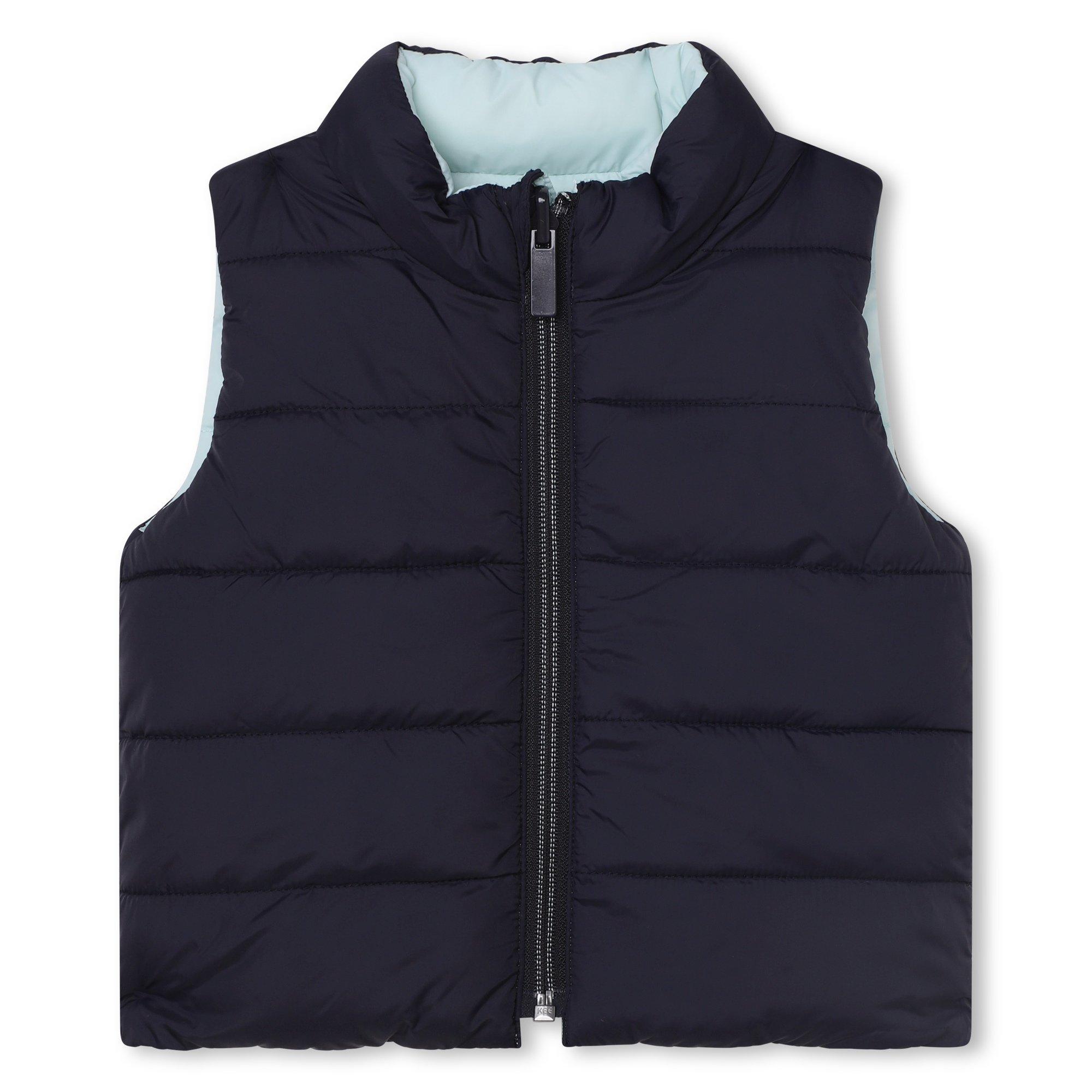Navy Green - Carrement Beau - Kids' Sleeveless Lightweight Gilet - 3