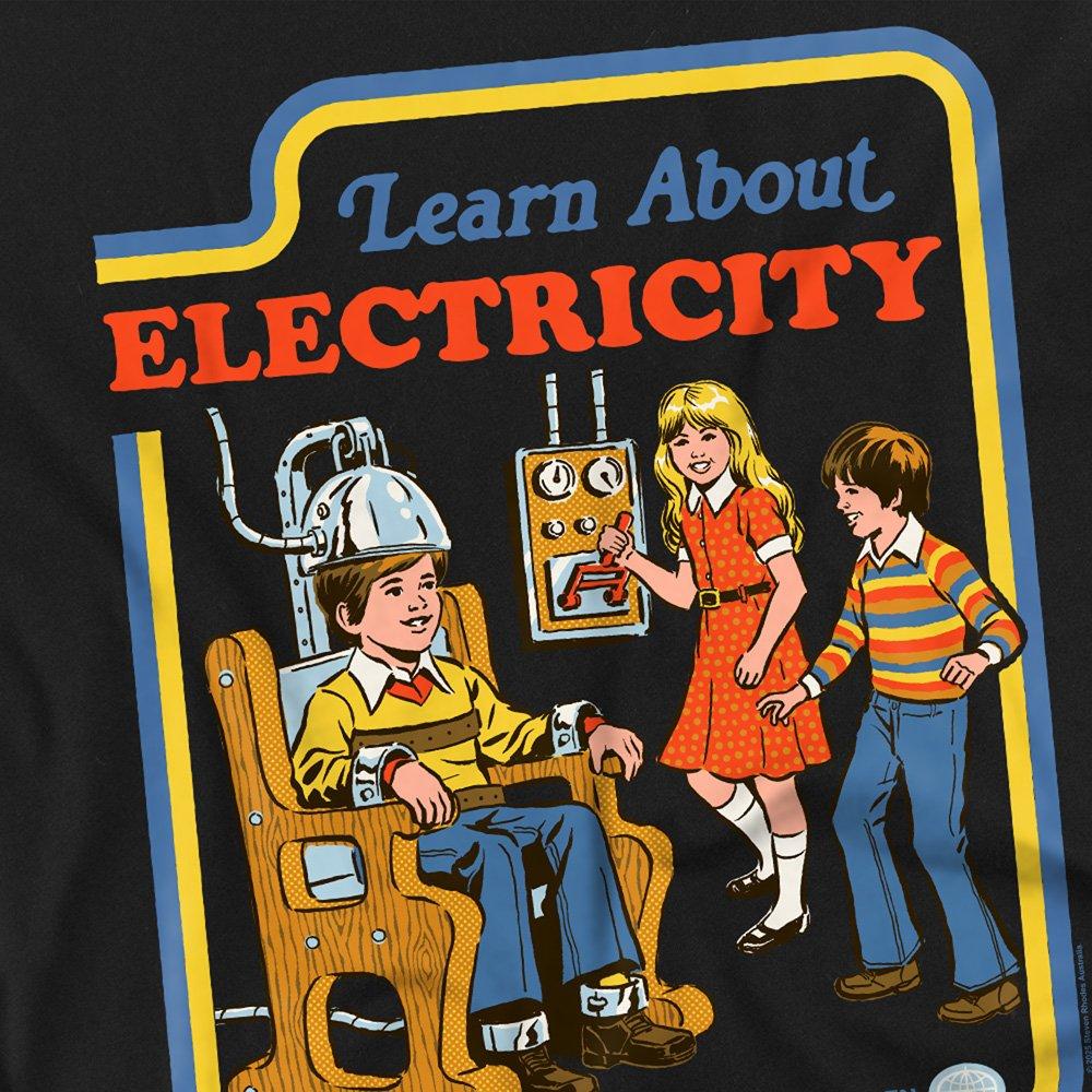 Black - Steven Rhodes - Steven Rhodes Learn About Electricity Long Sleeve - 2