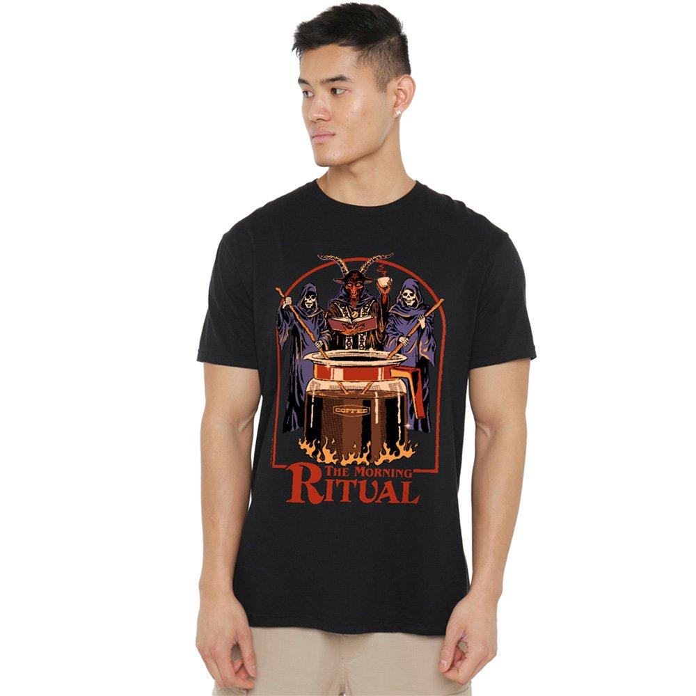 Black - Steven Rhodes - Steven Rhodes The Morning Ritual T-Shirt Black - 1