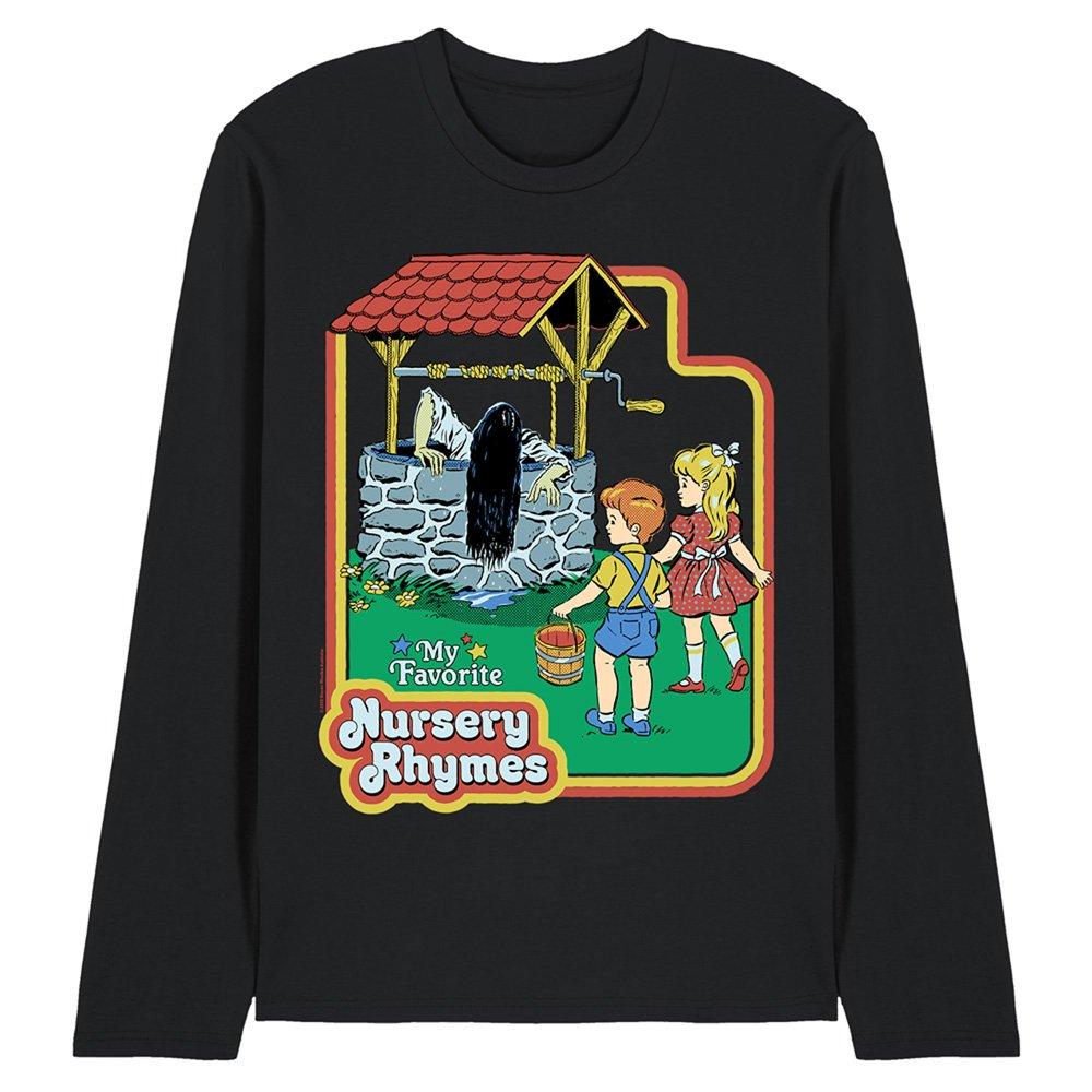 Black - Steven Rhodes - Steven Rhodes Nursery Rhymes Long Sleeve T-Shirt - 1