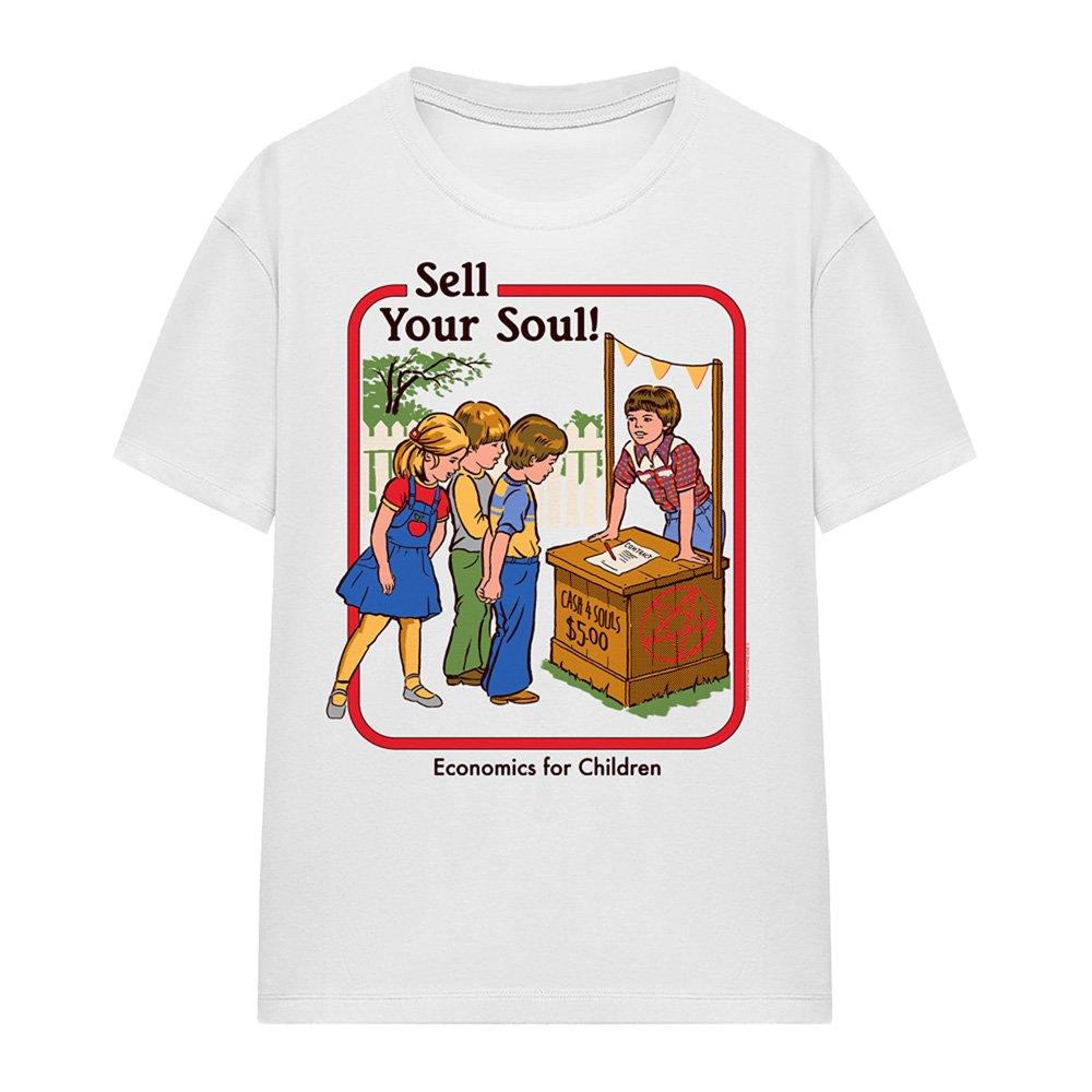 White - Steven Rhodes - Steven Rhodes Sell Your Soul T Shirt White - 4