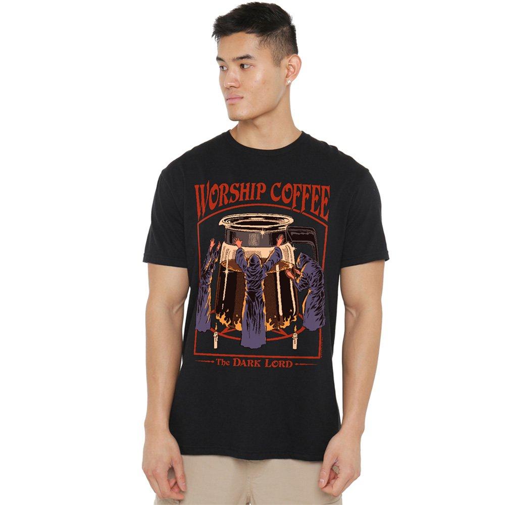 Black - Steven Rhodes - Steven Rhodes Worship Coffee T-Shirt Black - 1