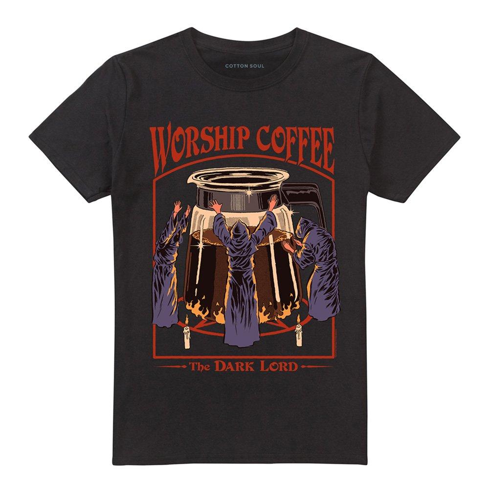 Black - Steven Rhodes - Steven Rhodes Worship Coffee T-Shirt Black - 4