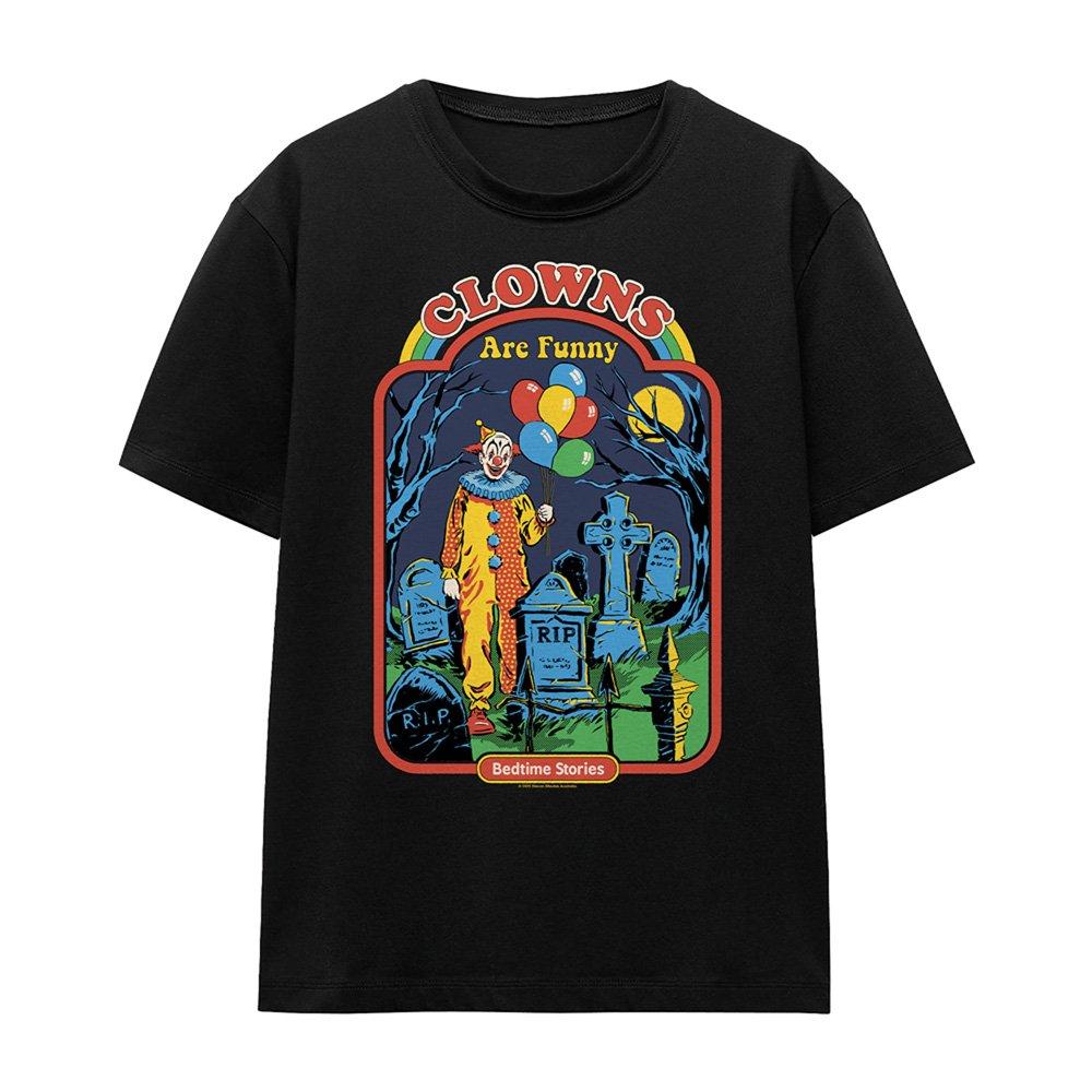 Black - Steven Rhodes - Steven Rhodes Clowns Are Funny T Shirt Black - 4