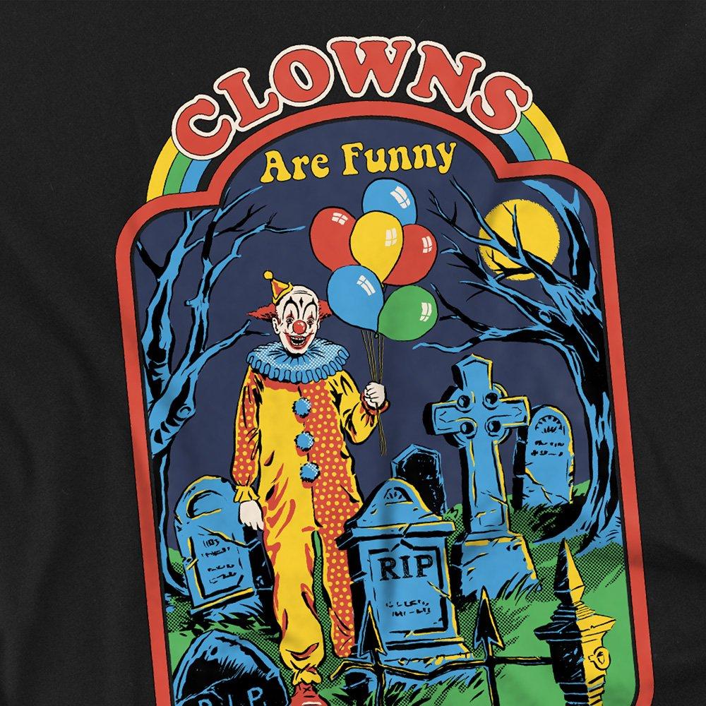 Black - Steven Rhodes - Steven Rhodes Clowns Are Funny Long Sleeve T-Shirt - 2