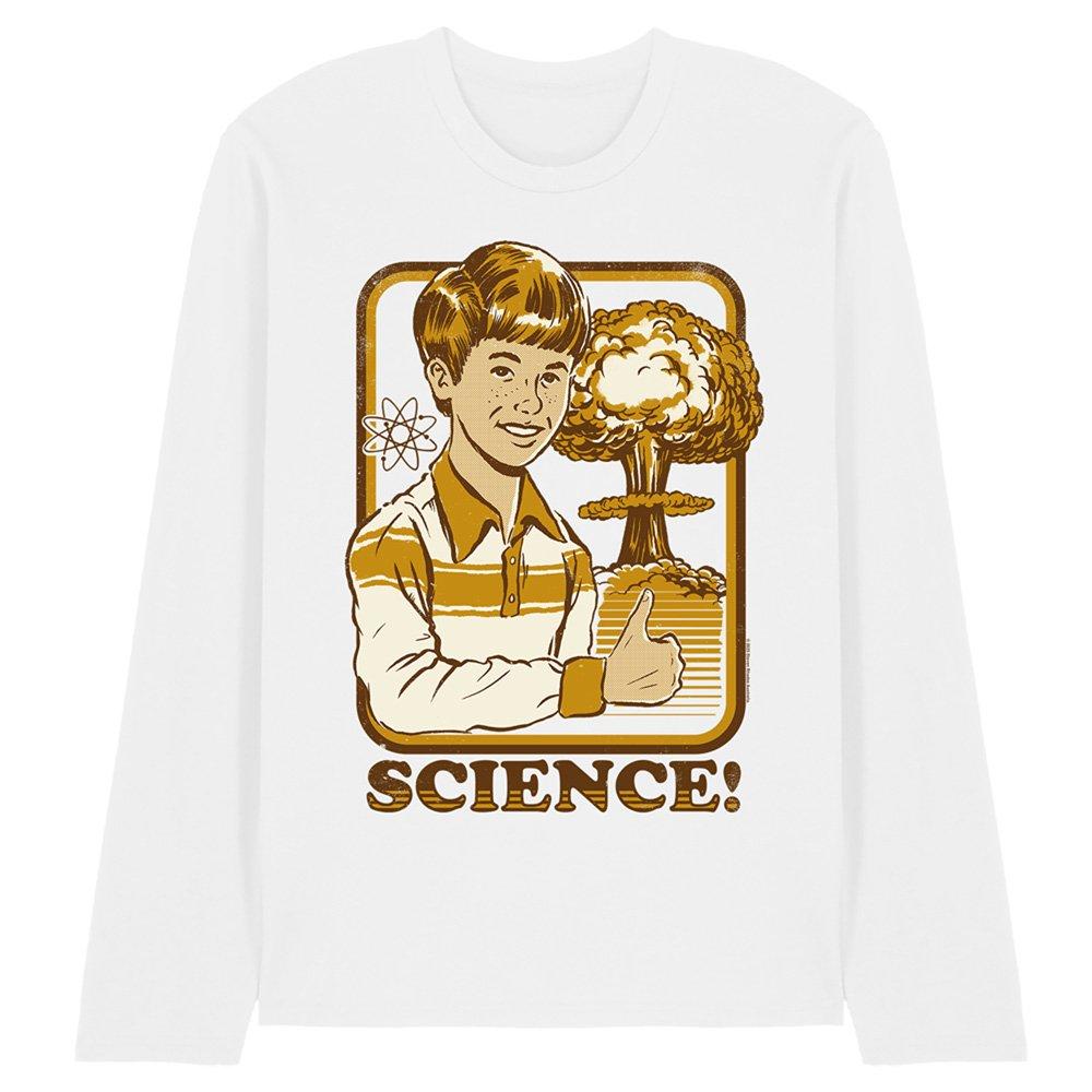 White - Steven Rhodes - Steven Rhodes Science Long Sleeve T-Shirt White - 1