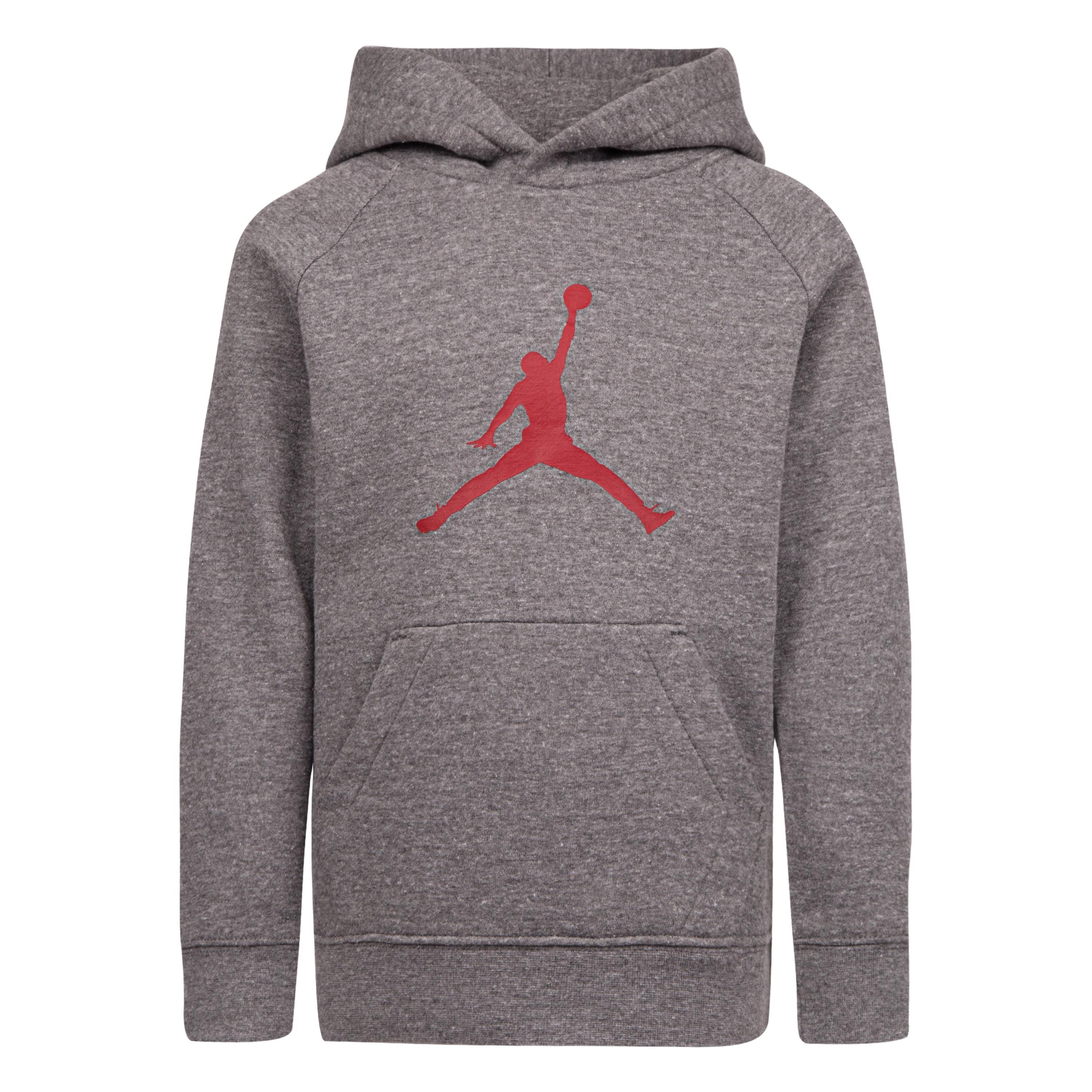 Carbon Heather - Air Jordan - Kids' Jmpmn Logo Hoodie