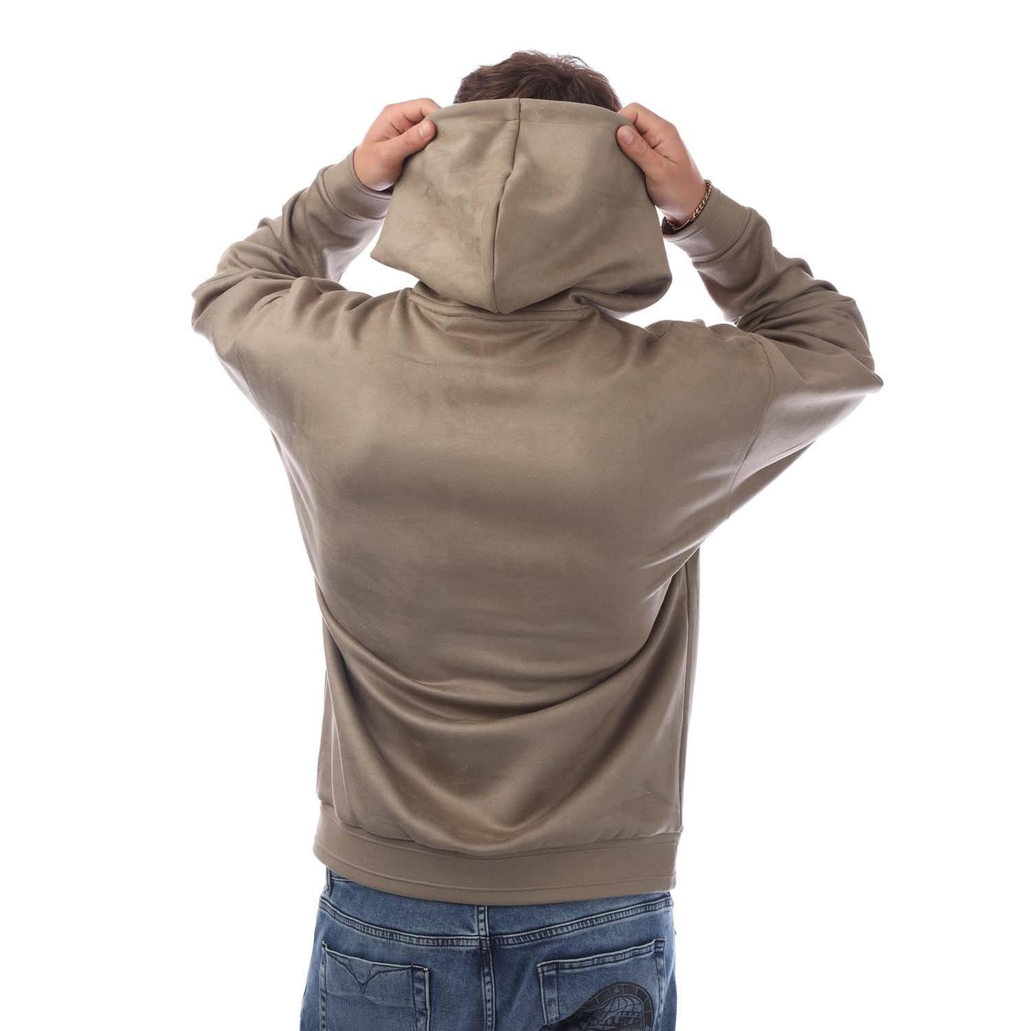 Green - Hugo - Sly Suede Hoodie - 3