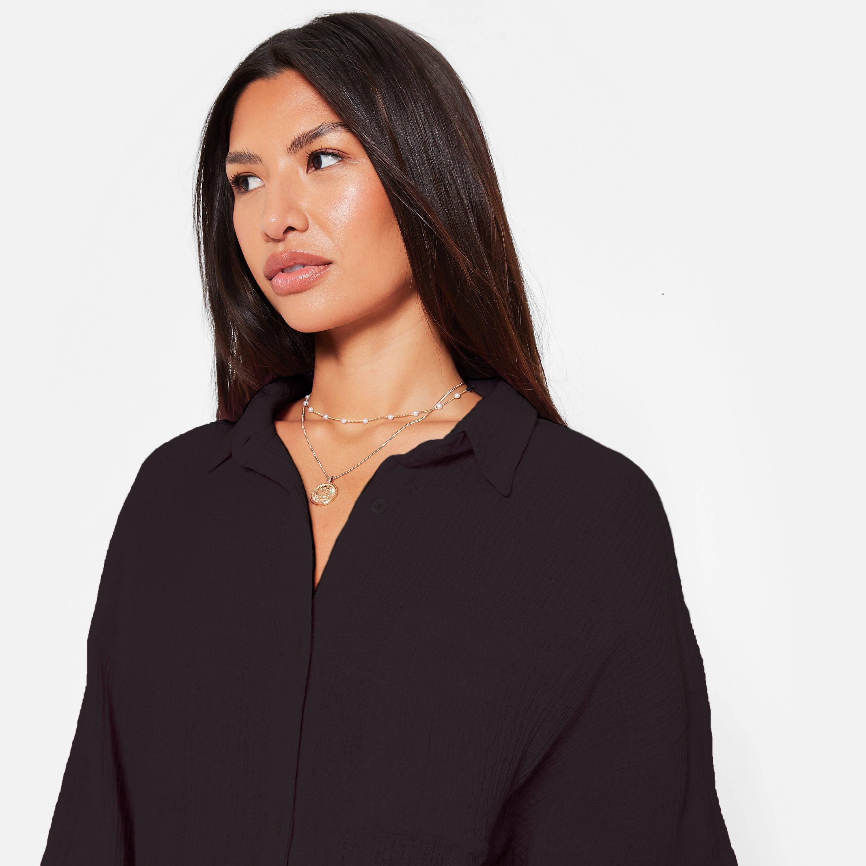 PRETO - I Saw It First - Textured Oversized Shirt - 2