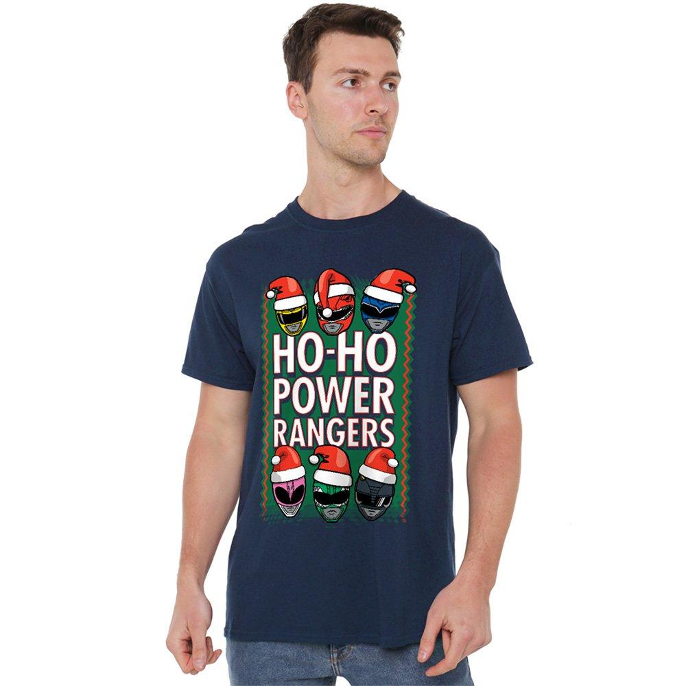 Power Rangers Men's Ho Ho T Shirt Navy - X