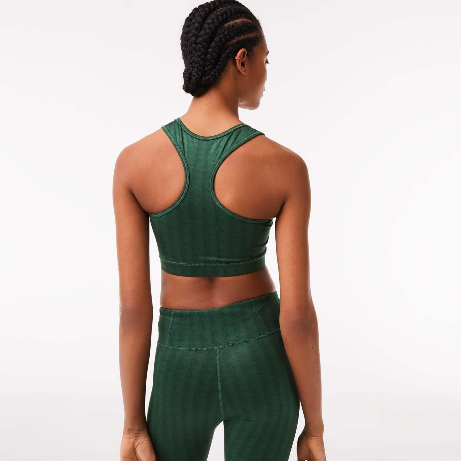 Green - Lacoste - Printed Sport Bra - 2