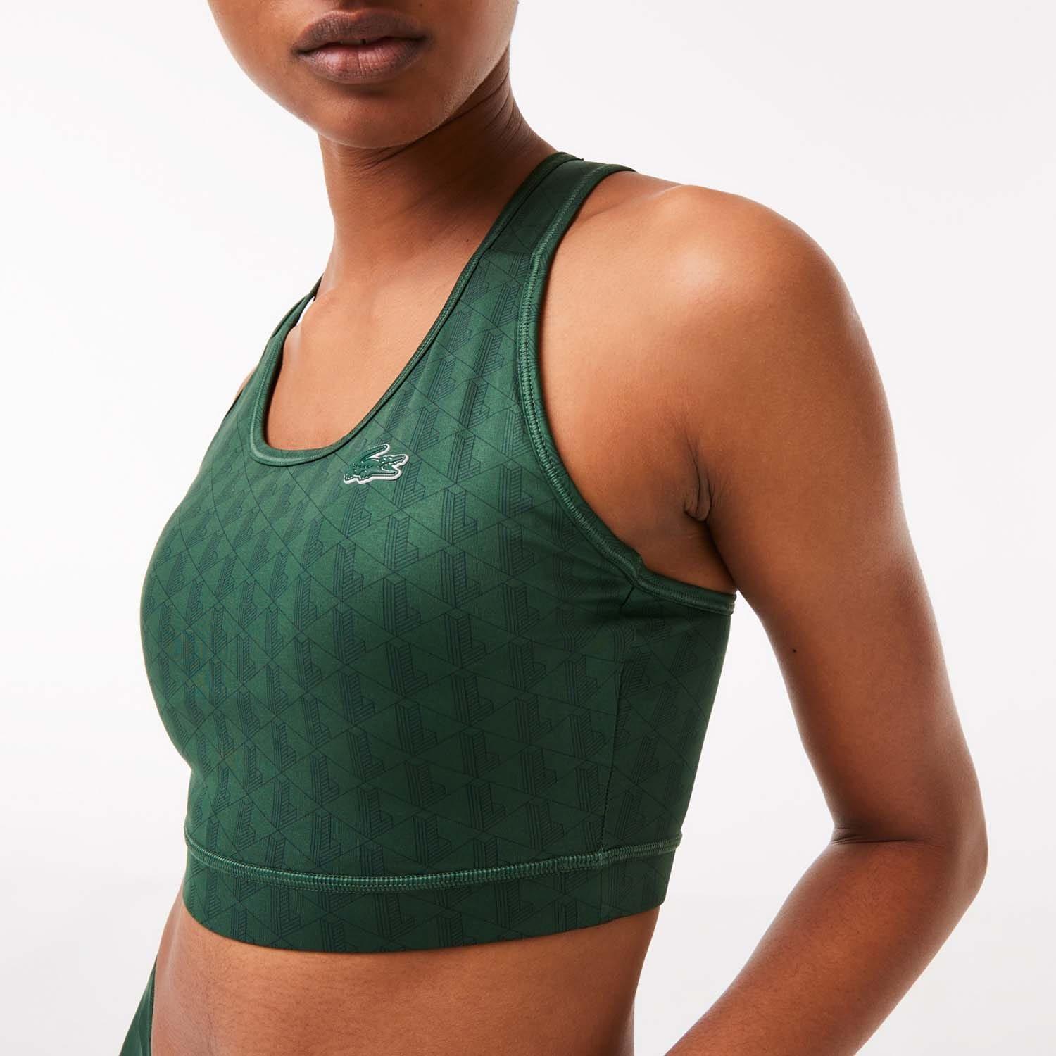 Green - Lacoste - Printed Sport Bra - 4