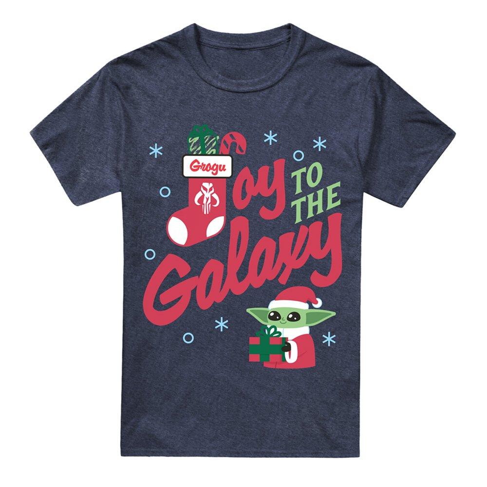 Navy - The Mandalorian - The Mandalorian Grogu Christmas Joy To The Galaxy - 4