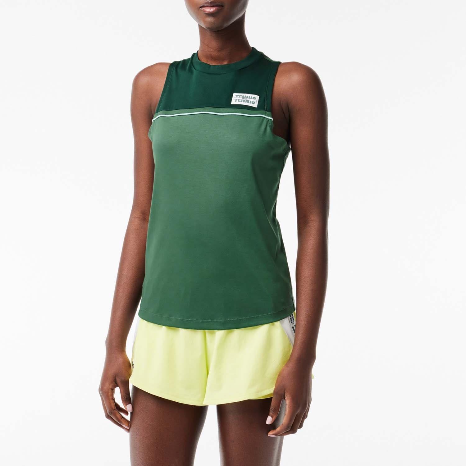 Lacoste Contrast Stretch Cotton Sport Tank