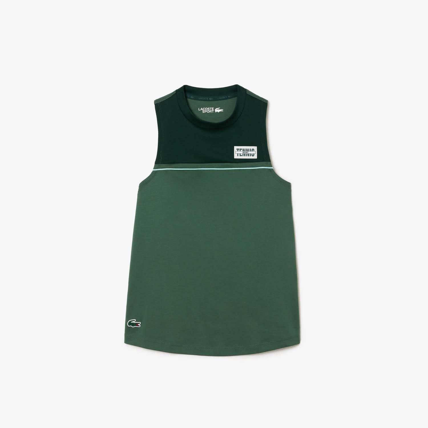 Multi Colour - Lacoste - Contrast Stretch Cotton Sport Tank - 3