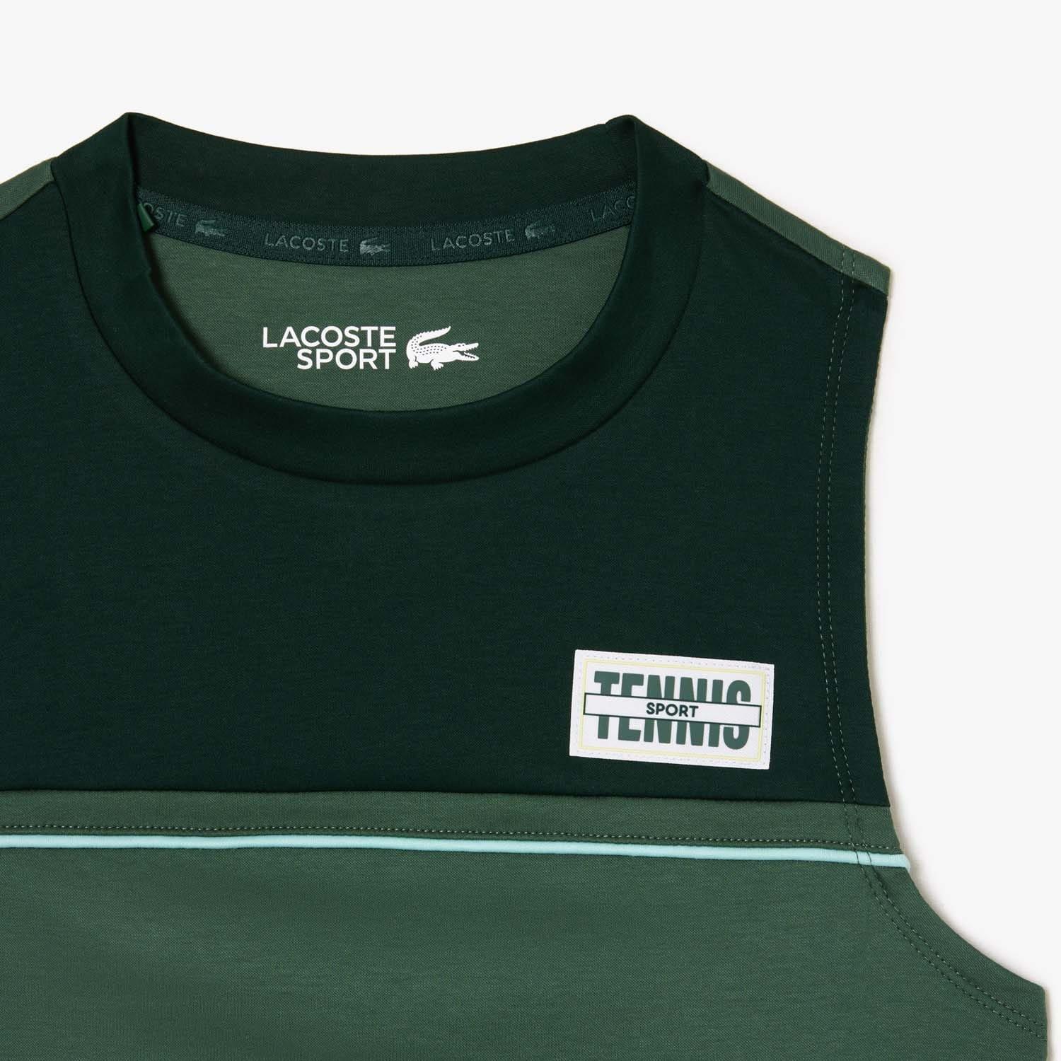 Multi Colour - Lacoste - Contrast Stretch Cotton Sport Tank - 4