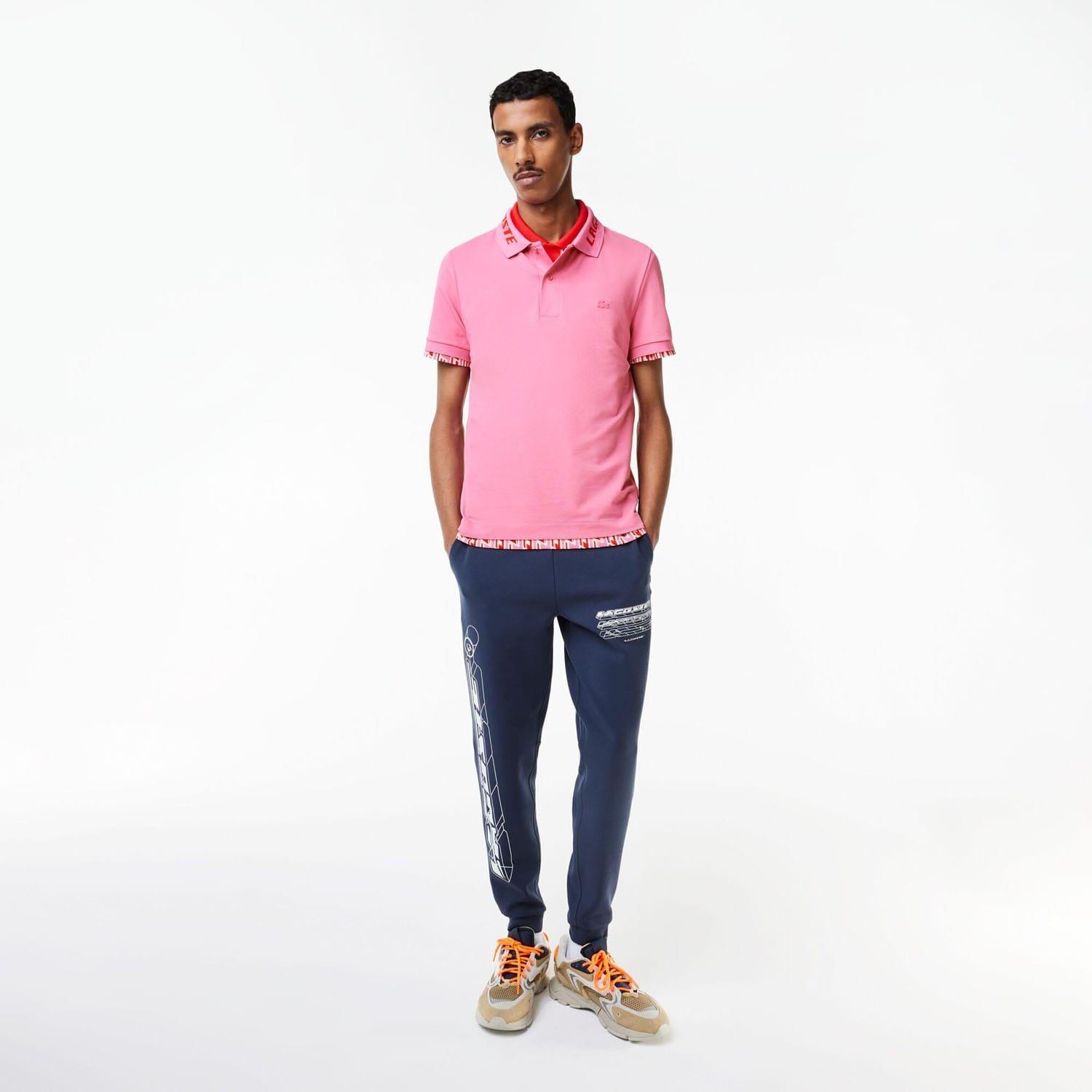 Pink - Lacoste - Slim Fit Movement Polo Shirt - 3