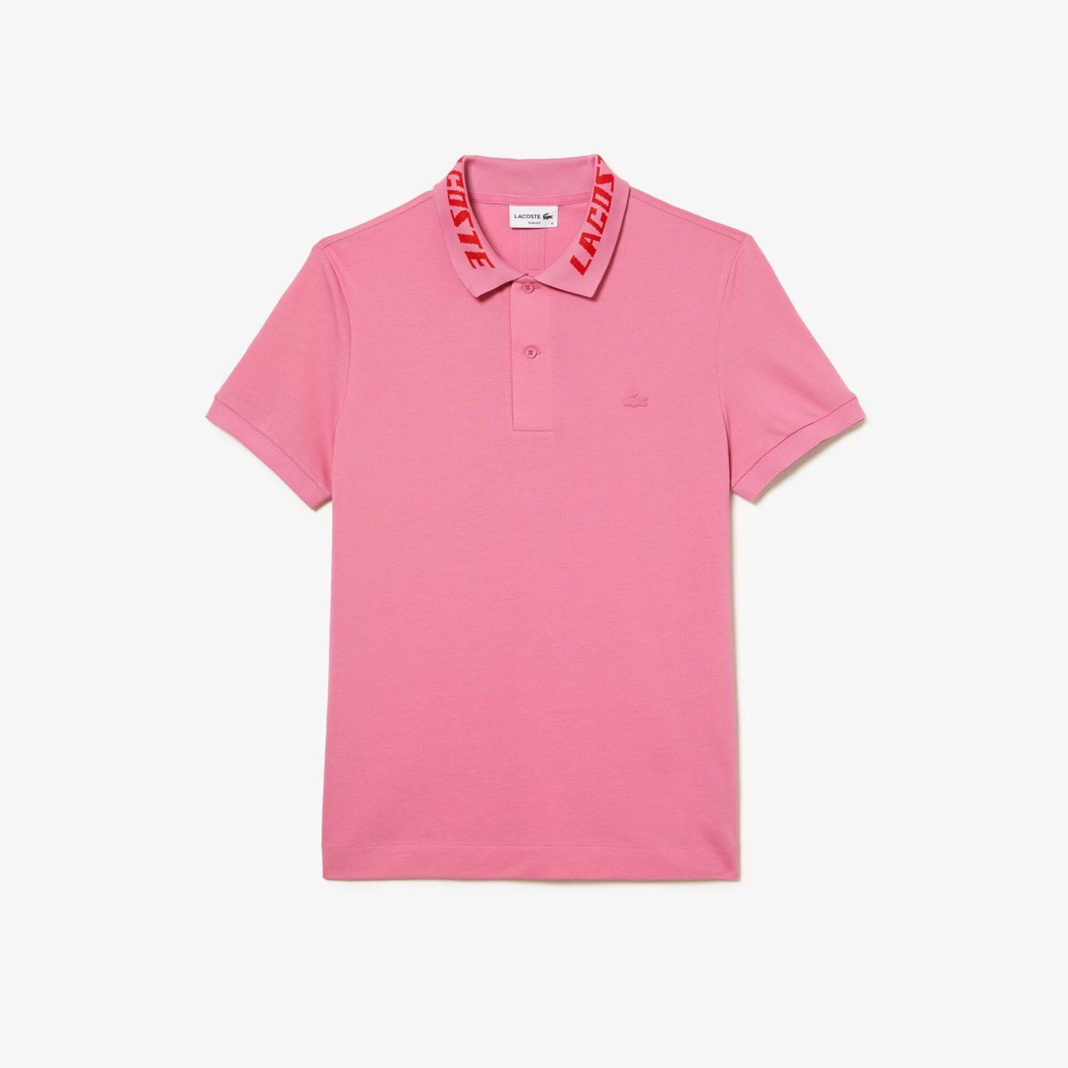 Pink - Lacoste - Slim Fit Movement Polo Shirt - 4
