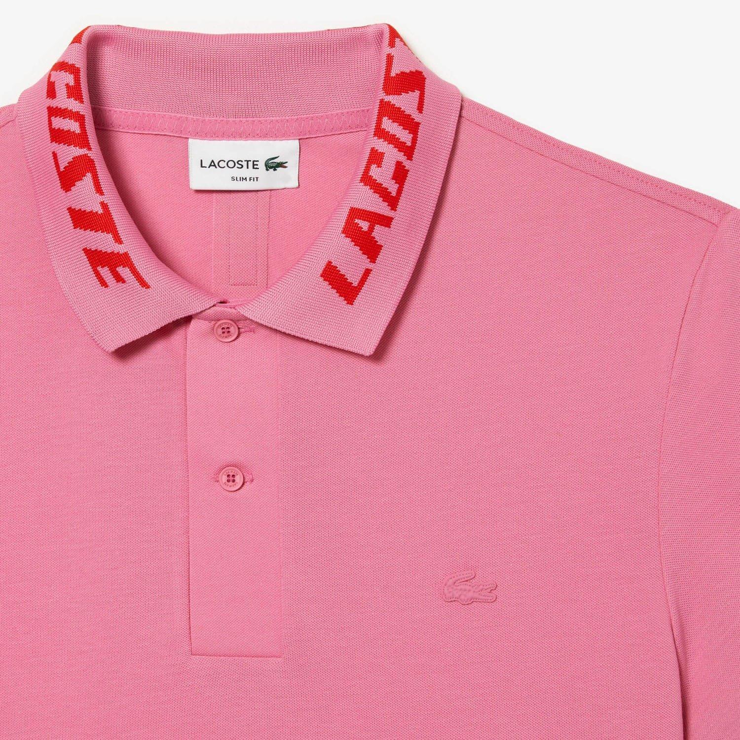 Pink - Lacoste - Slim Fit Movement Polo Shirt - 6