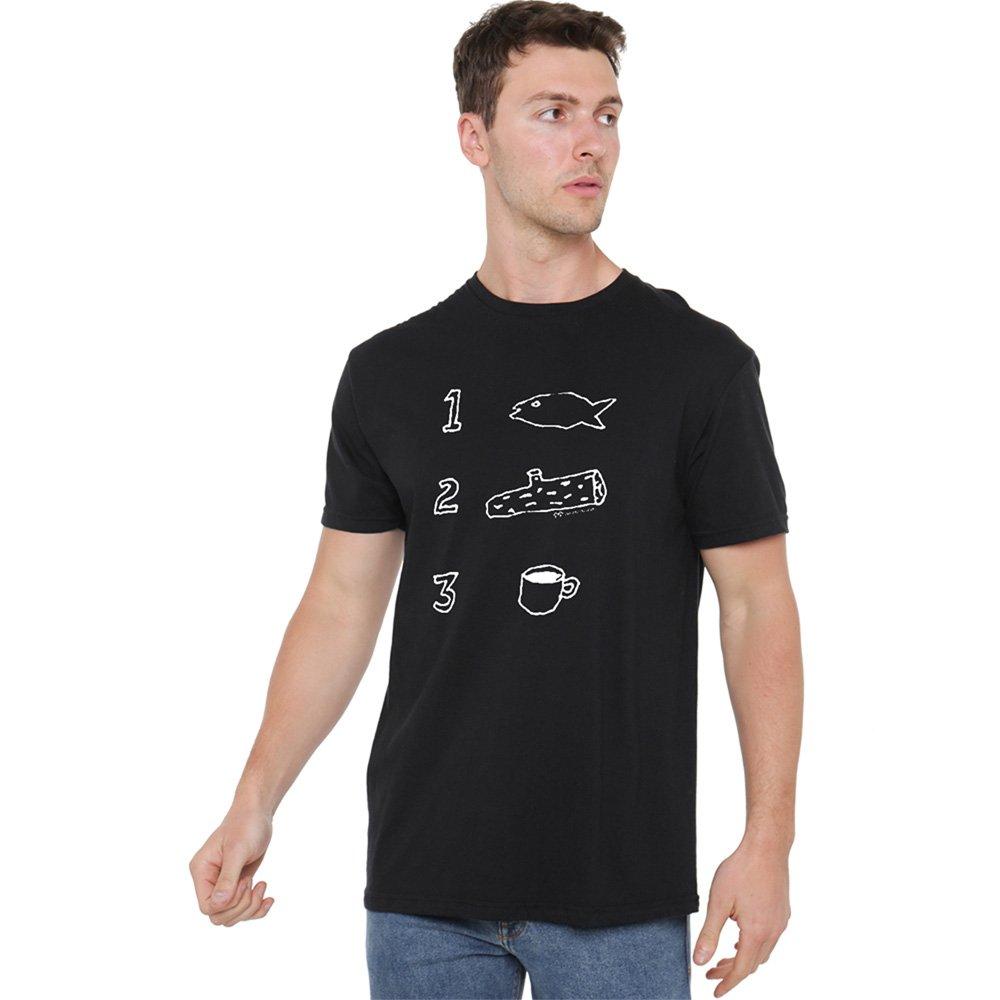 Black - Other - Twin Peaks Coffee Log Fish T Shirt Black - 1