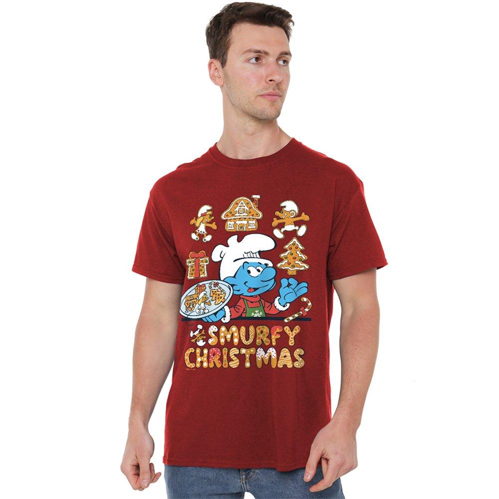 Red - Other - Smurfs Smurfy Christmas Cookies T Shirt Cardinal - 1