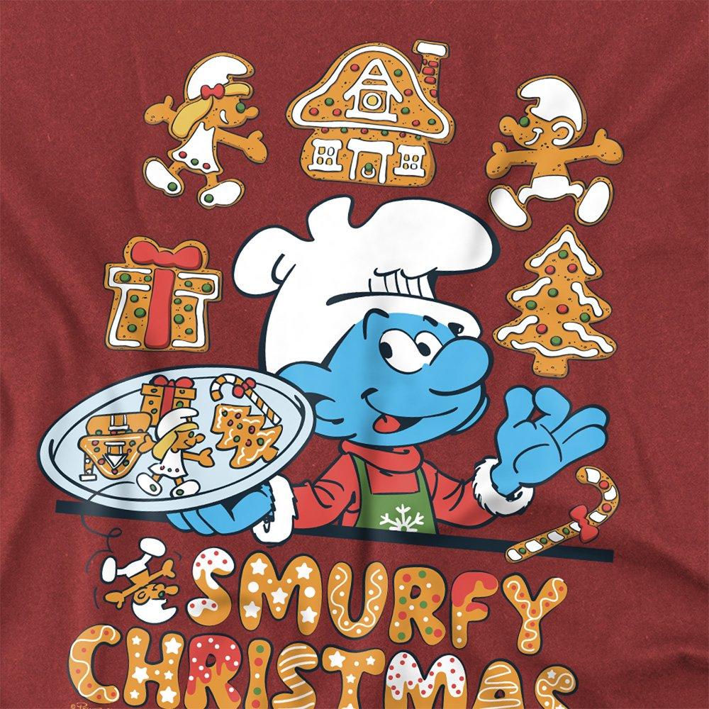 Red - Other - Smurfs Smurfy Christmas Cookies T Shirt Cardinal - 2