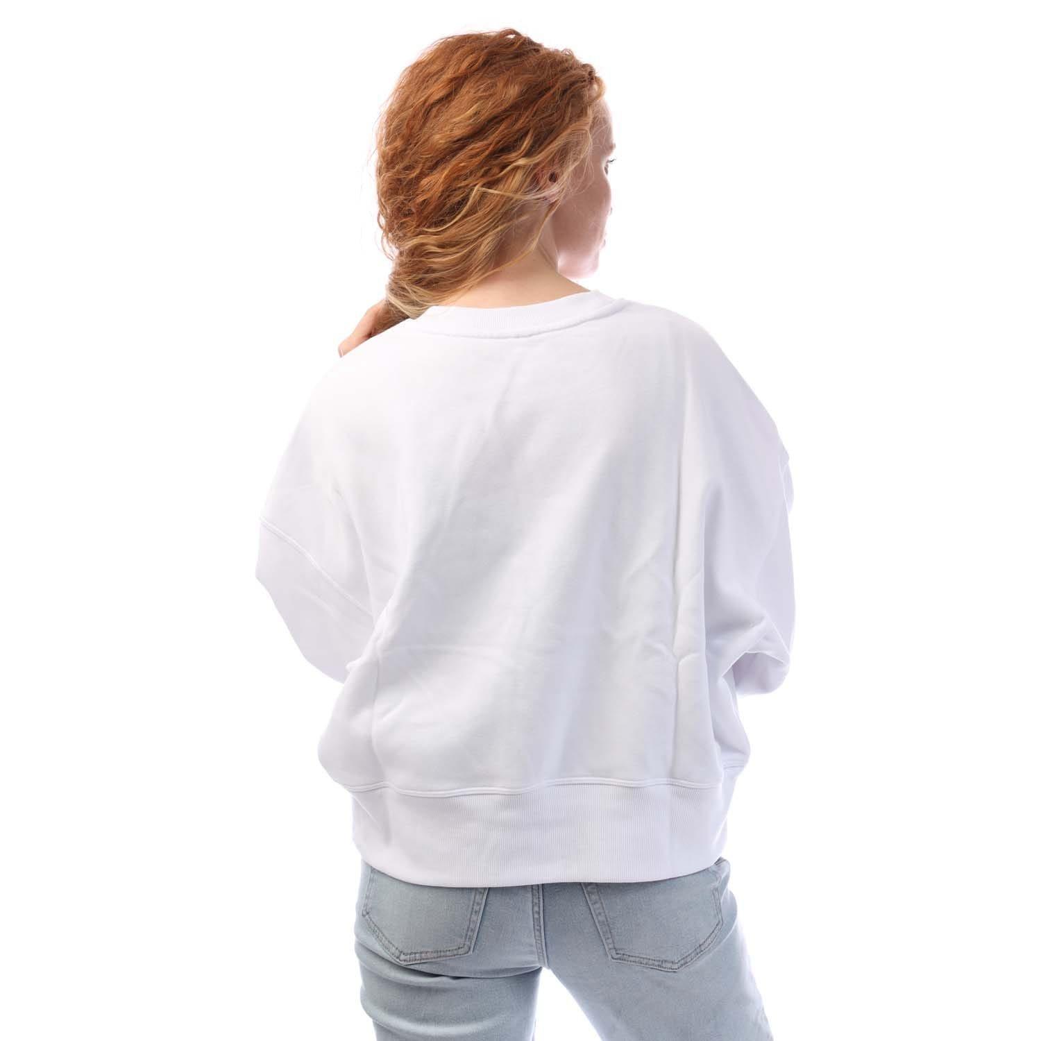 White Silver - DKNY - Foil Logo Crew Neck Sweat - 3