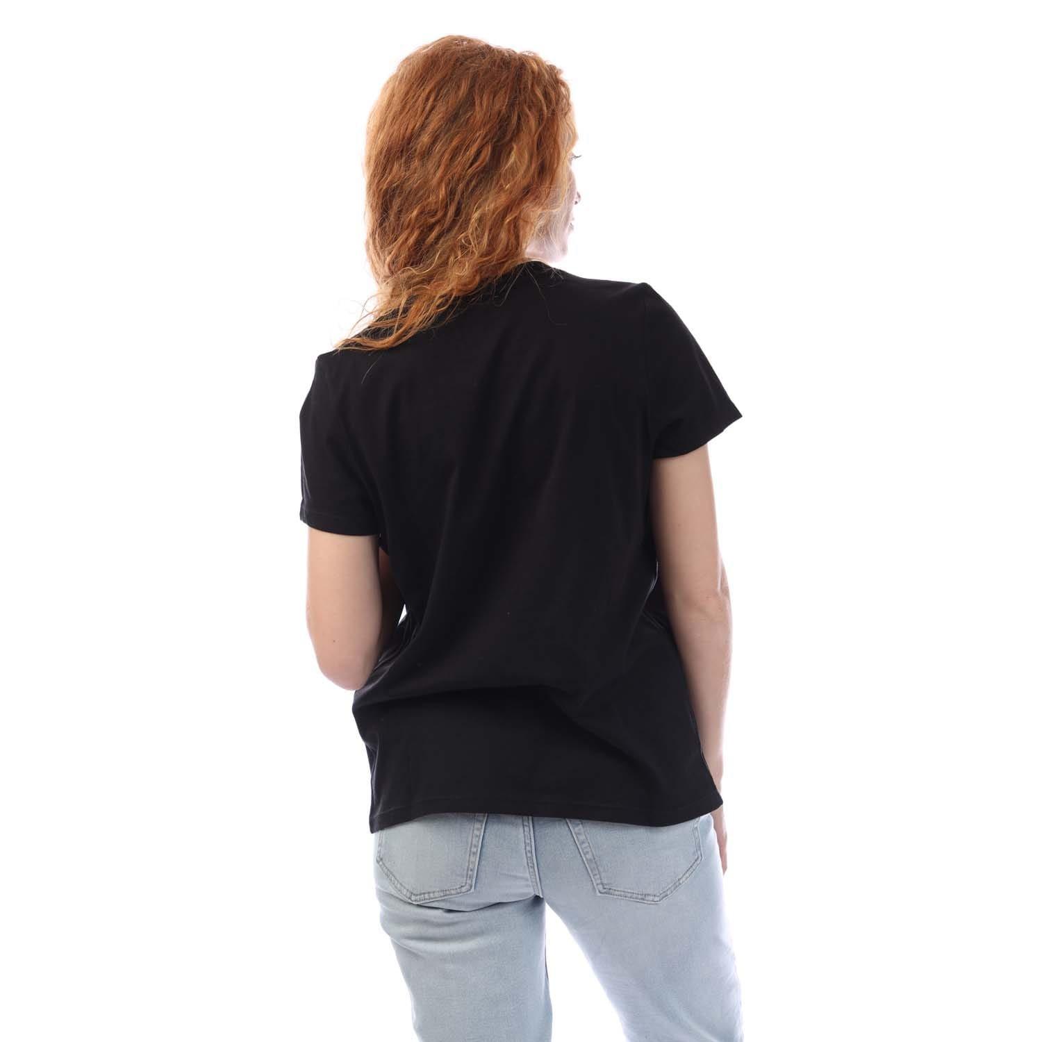 Black Cream - DKNY - Arched 89  Logo Crew Neck T-Shirt - 3