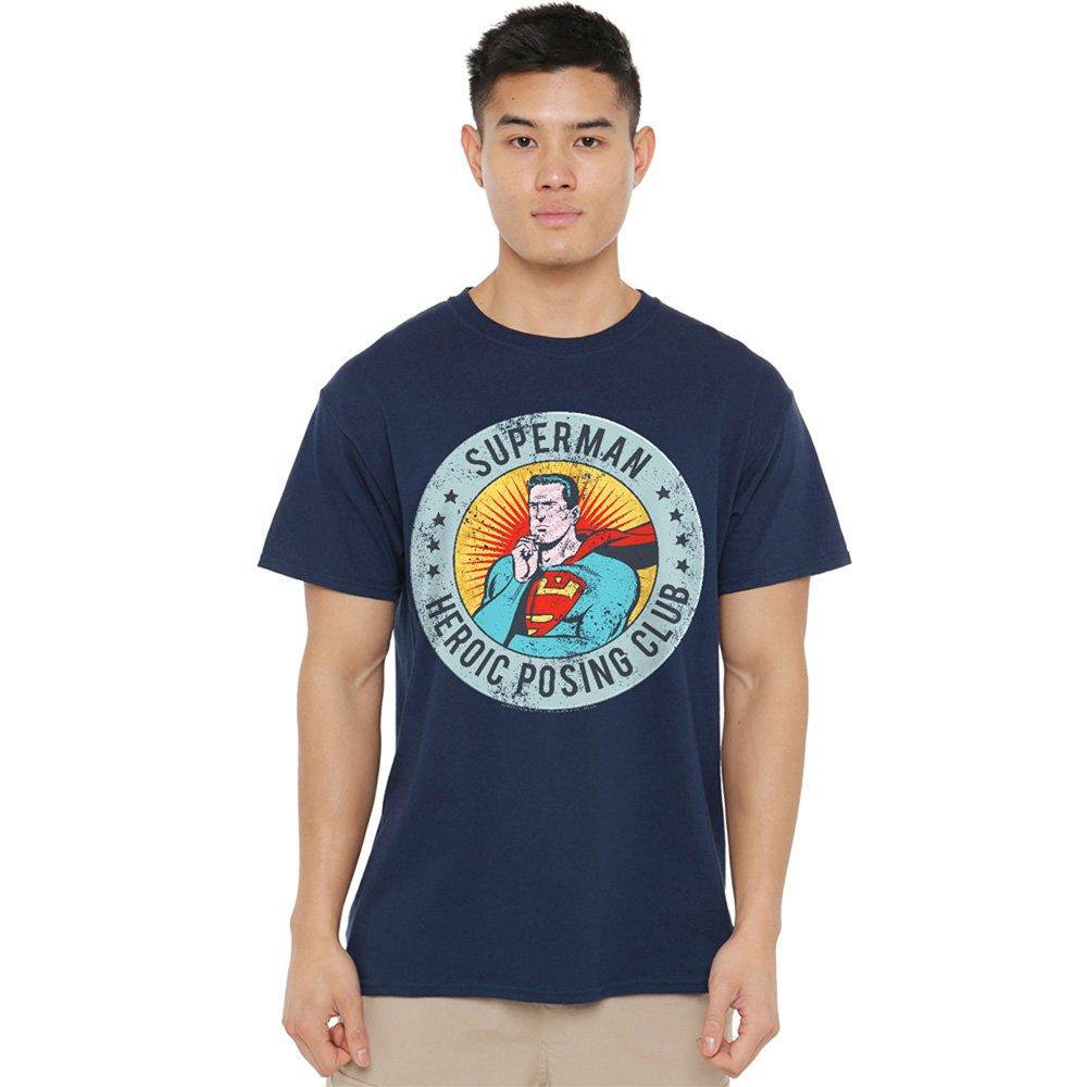 Navy - DC Comics - Superman Heroic Posing Club T-Shirt Navy - 1